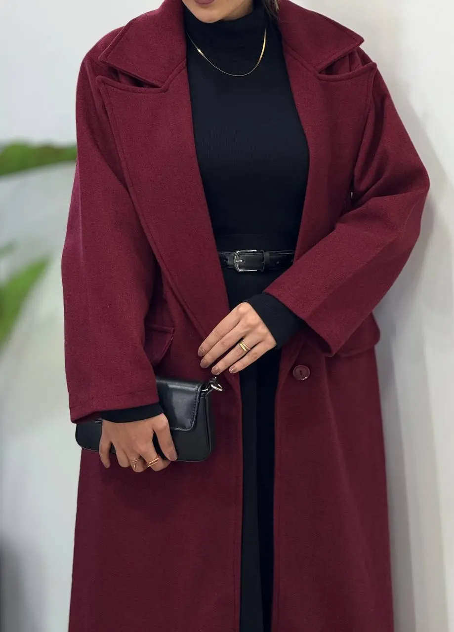 پالتو فوتر بلند آستردار دلینا